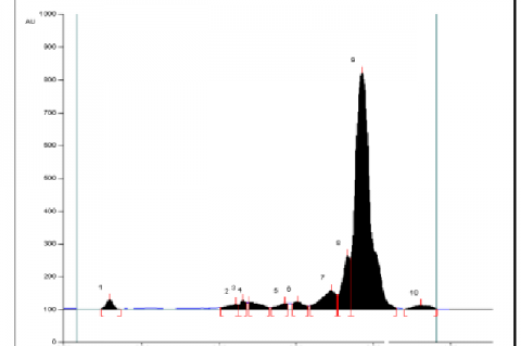 HPTLC chromatogram of kadukkai maathirai